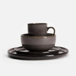 Talerze|inny Talerz deserowy ciemnoszary SKALO 20 cm