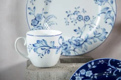 Porcelana Bogucice Talerz deserowy EVIA BLUE 23 cm