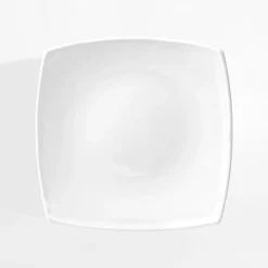 Talerze|inny Talerz deserowy kwadratowy biały NELI 24x20 cm