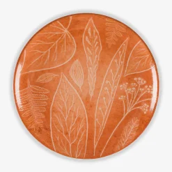 Talerze|Lubiana Talerz deserowy pomarańczowy CZTERY PORY ROKU 20,5 cm