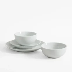 inny Talerz deserowy porcelanowy biały 19 cm