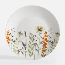 inny Talerz deserowy porcelanowy wiosenne kwiaty 20 cm