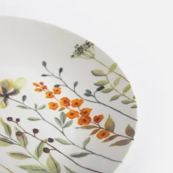 inny Talerz deserowy porcelanowy wiosenne kwiaty 20 cm