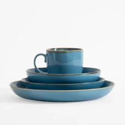 Porcelana Bogucice Talerz deserowy RUSTIC BLUE 21 cm