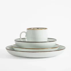 Talerze|Porcelana Bogucice Talerz deserowy RUSTIC SNOW 21 cm