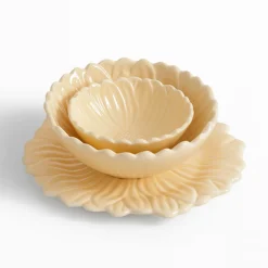 Talerze|inny Talerz deserowy żółty kwiatek 21 cm