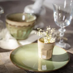 Talerze|Prima Cucina Talerz deserowy zielony BRILLAR 20 cm