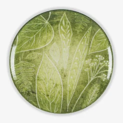 Talerze|Lubiana Talerz deserowy zielony CZTERY PORY ROKU 20,5 cm