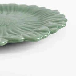 Talerze|inny Talerz deserowy zielony kwiatek 21 cm