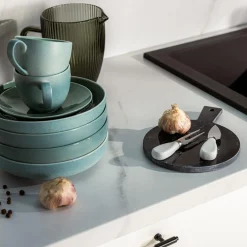 Porcelana Bogucice Talerz głęboki GRANITE MINT BLUE 22 cm