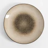 inny Talerz obiadowy brązowo-beżowy ZORA 26,6 cm