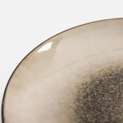 inny Talerz obiadowy brązowo-beżowy ZORA 26,6 cm