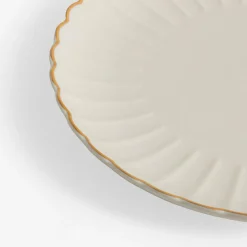 inny Talerz obiadowy porcelanowy ZŁOTY RANT 26,6 cm