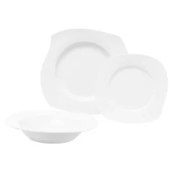 Talerze| Talerz obiadowy porcelanowy WAVE 27,5×23,9 cm