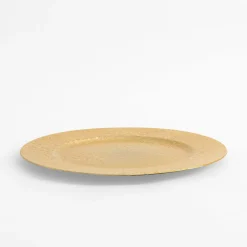 inny Talerz ozdobny podtalerz złoty 33 cm