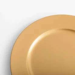 inny Talerz ozdobny podtalerz złoty 33 cm
