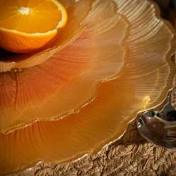 inny Talerz szklany kwiat 21 cm