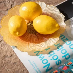 inny Talerz szklany kwiat 21 cm