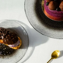 Talerze|inny Talerz szklany ombre 21 cm