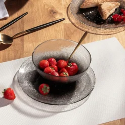 Talerze|inny Talerz szklany ombre 21 cm