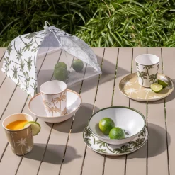 inny Talerz z melaminy palmy 21 cm MIX