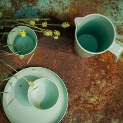 inny Talerz z melaminy zielony 21 cm