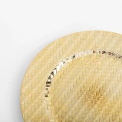 inny Talerz złoty podtalerz plecionka 33 cm