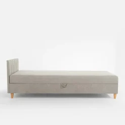 Sofy|Tapczany| Tapczan beżowy z pojemnikiem JAŚ 90x200