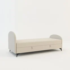 Dzieci inny Tapczan młodzieżowy beżowy PING 90x200 cm