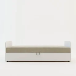 Tapczany|inny Tapczan młodzieżowy beżowy STAŚ 90x200 cm