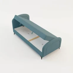 Dzieci inny Tapczan młodzieżowy niebieski PING 90x200 cm