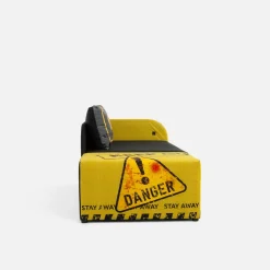 Dzieci Milo Tapczan młodzieżowy szaro-żółty PIXI lewy