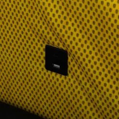 Dzieci Milo Tapczan młodzieżowy szaro-żółty PIXI lewy