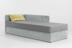 Sofy|Tapczany|Milo Tapczan młodzieżowy szaro-żółty OPEN