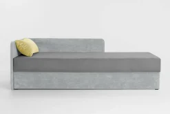 Sofy|Tapczany|Milo Tapczan młodzieżowy szaro-żółty OPEN