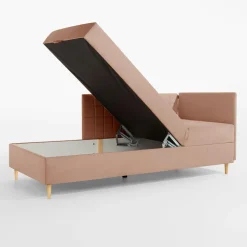 Dzieci Tapczan narożny brzoskwiniowy MARIO 90x200 cm