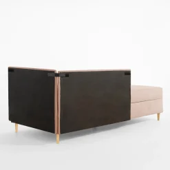 Dzieci Tapczan narożny brzoskwiniowy MARIO 90x200 cm