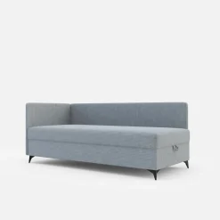 Dzieci Esteti Tapczan narożny jasnoszary IBIS 90x200 cm