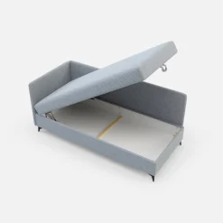 Dzieci Esteti Tapczan narożny jasnoszary IBIS 90x200 cm