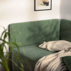 Dzieci Esteti Tapczan narożny jasnozielony IBIS 90x200 cm