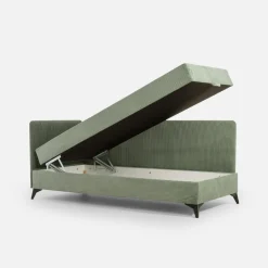 Dzieci Esteti Tapczan narożny jasnozielony IBIS 90x200 cm