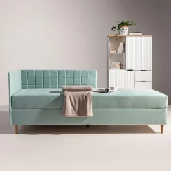 Sofy|Tapczany| Tapczan narożny miętowy MARIO 90x200 cm