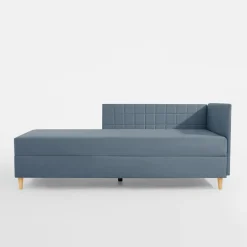 Sofy|Tapczany| Tapczan narożny szaroniebieski MARIO 90x200 cm