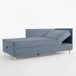 Sofy|Tapczany| Tapczan narożny szaroniebieski MARIO 90x200 cm