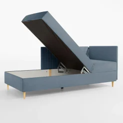 Sofy|Tapczany| Tapczan narożny szaroniebieski MARIO 90x200 cm