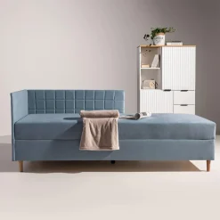 Sofy|Tapczany| Tapczan narożny szaroniebieski MARIO 90x200 cm