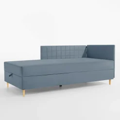 Sofy|Tapczany| Tapczan narożny szaroniebieski MARIO 90x200 cm