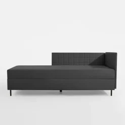 Dzieci Tapczan narożny szary MARIO 90x200 cm