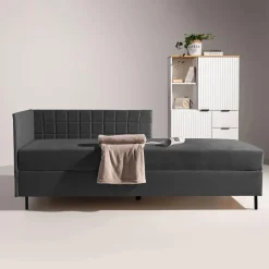 Dzieci Tapczan narożny szary MARIO 90x200 cm