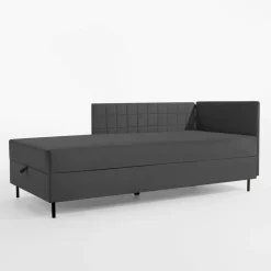 Dzieci Tapczan narożny szary MARIO 90x200 cm